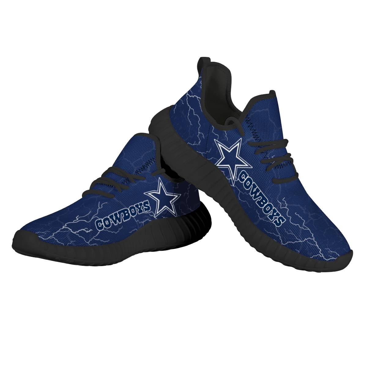 Women's NFL Dallas Cowboys Mesh Knit Sneakers/Shoes 010